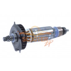 Ротор (Якорь) DeWalt для машины шлифовальной угловой (L-190 мм, D-35 мм, 9 зубов, наклон влево) 230В
