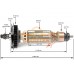Ротор (Якорь) DeWalt для машины шлифовальной угловой (L-198.5 мм, D-35 мм, 9 зубов, наклон влево)
