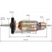 Ротор (Якорь) DeWalt для машины шлифовальной угловой D28127 TYPE 1, D28128 TYPE 1, D28129 TYPE 1, D28151 TYPE 1, D28152 TYPE 1 (L-178.5 мм, D-35 мм, резьба М7 (шаг 1.0 мм))